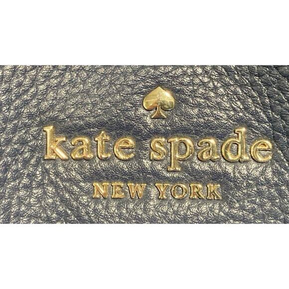 Kate Spade Leather Tote WATSON LANE MAYA Midnight Blue $298 - Picture 4 of 5